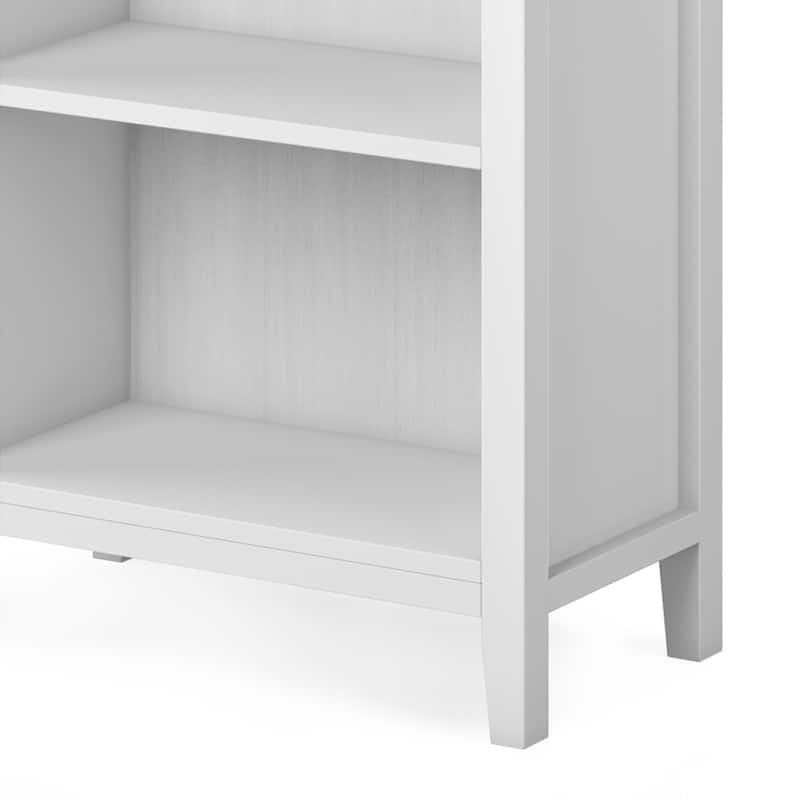 WYNDENHALL Stratford SOLID WOOD 72x26 inch Contemporary 5 Shelf Bookcase - 14"d x 26" w x 72"h