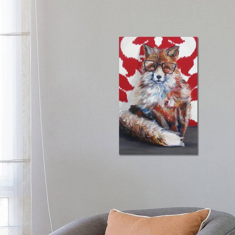 iCanvas "Foxie" by Kamdon Kreations Canvas Print - 26x18x1.5