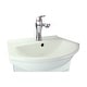 preview thumbnail 17 of 18, White Cabinet Vanity Sink Mahayla 17-3/4" Porcelain Sink with Faucet, Drain and Overflow Renovators Supply