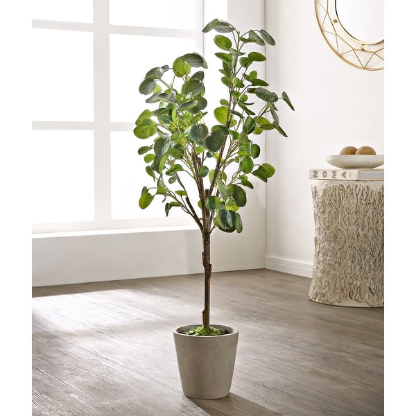 slide 2 of 5, SAFAVIEH Faux Polyscias Fruticosa Potted Tree - 16.9" W x 13" L x 49" H