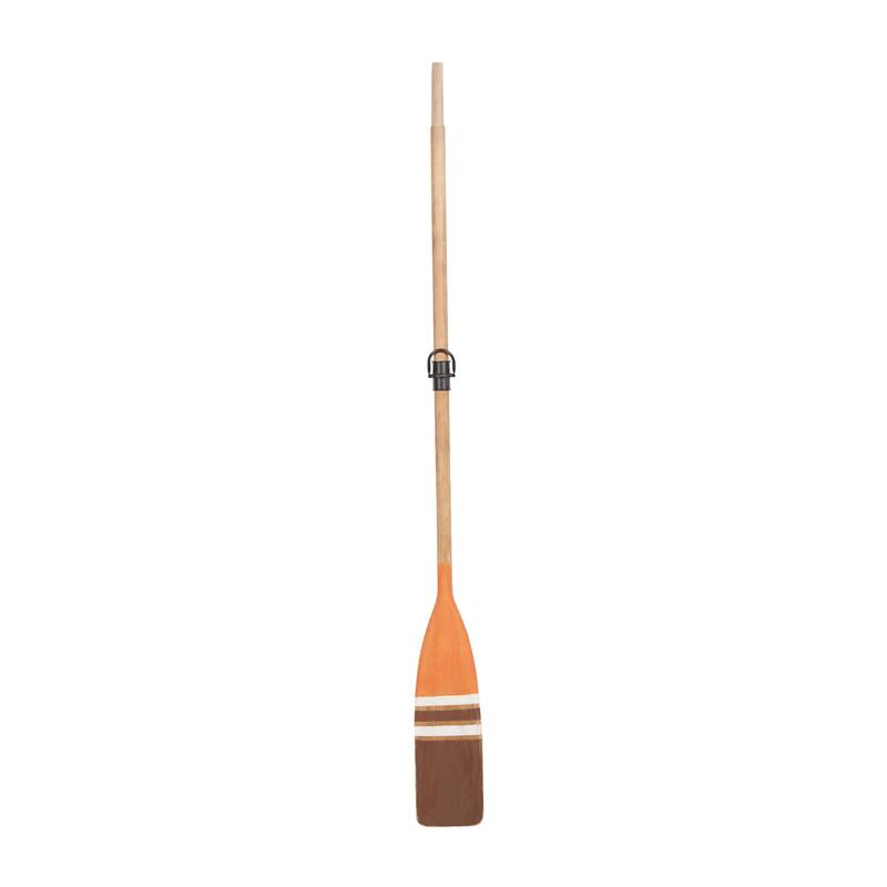 Brown or White Wood Novelty Canoe Oar Paddle Wall Decor with Arrow and Stripe Patterns - 6 x 2 x 61