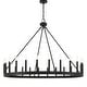 preview thumbnail 12 of 11, Acroma 24-light 47In Modern Farmhouse Large Wagon Wheel Chandelier - 47 inches