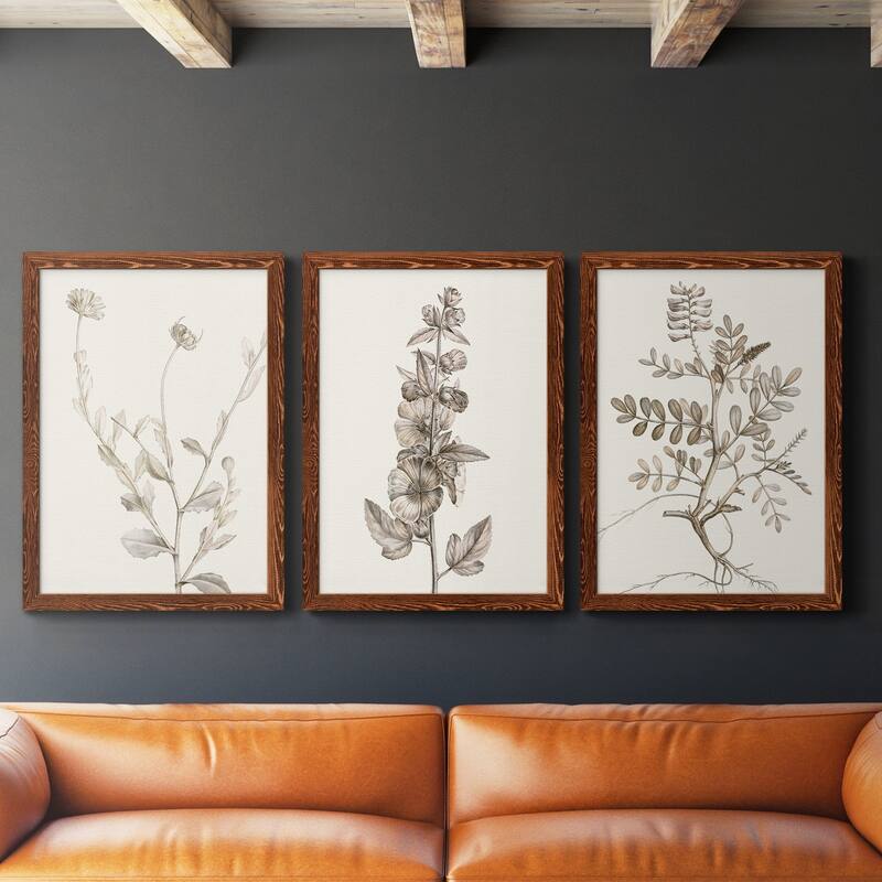 Neutral Botanical Study IV-Premium Framed Canvas - Ready to Hang - Multi-Color