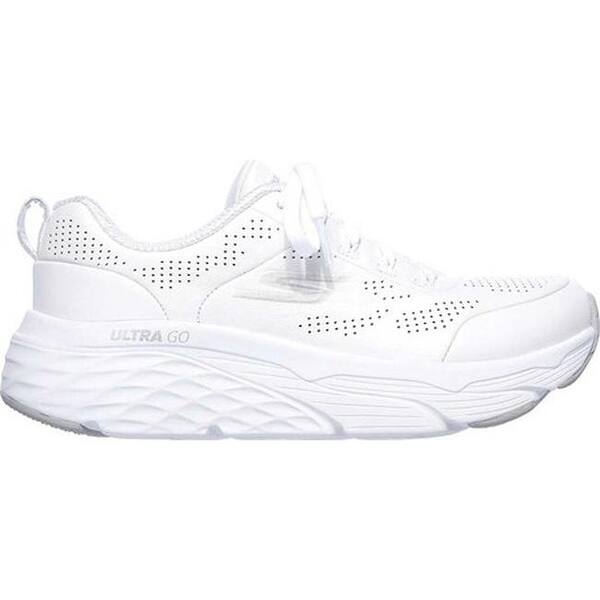 Shop Skechers Women S Max Cushioning Elite Step Up Running Shoe White Silver Overstock 30832240