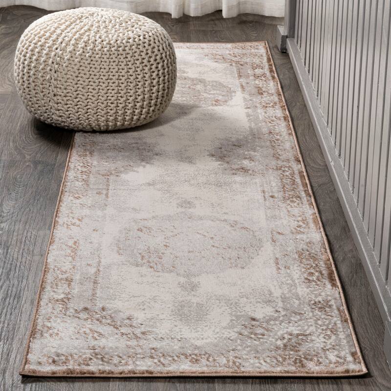 JONATHAN Y Rosalia Cottage Medallion Area Rug