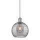 Option White Polished Chrome / Light Smoke Deco Swirl