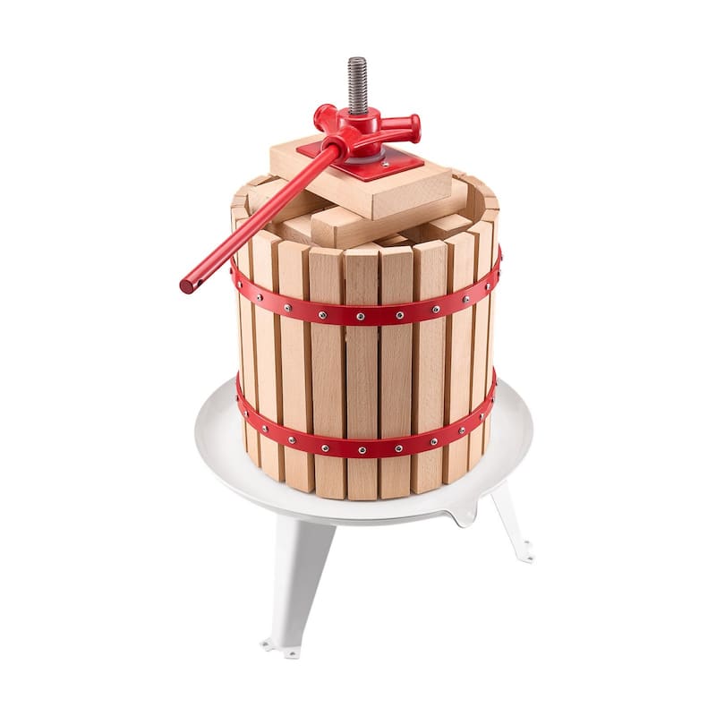 Natural Beech Wood Manual Fruit Wine Press for Fresh Juice Olive Oil and Cheese Extraction