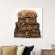 preview thumbnail 10 of 11, Oliver Gal 'sleeping POODLE' Dogs and Puppies Wall Art Print on Premium Canvas - Brown 40 x 40