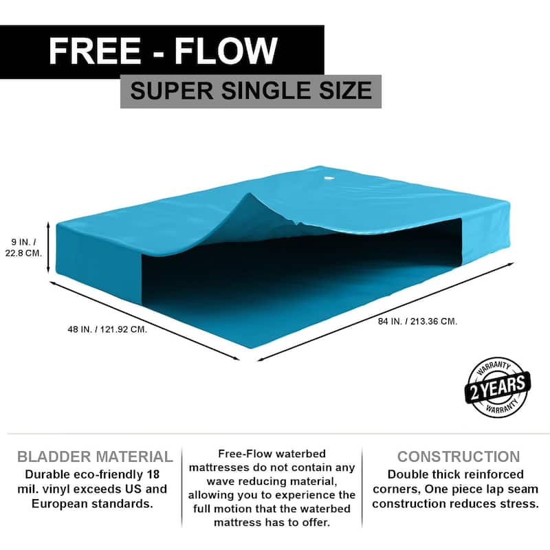 FreeFlow Hardside Waterbed Bundle Includes Bladder, Liner, Heater