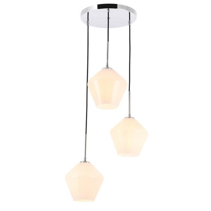 Gerald 3-Light Glass Pendant