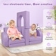 preview thumbnail 8 of 8, Gymax 8 PCS Modular Kids Play Couch Sofa w/ Suede Fabric Cover