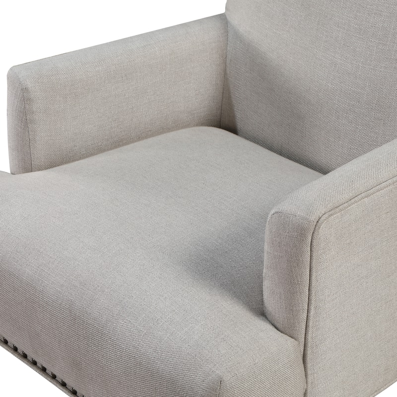Aria Beige Fabric Arm Chair by Greyson Living