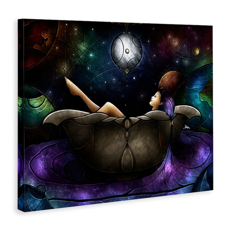 Stupell Bathing Under Moonlight Canvas Wall Art Design By Mandie Manzano