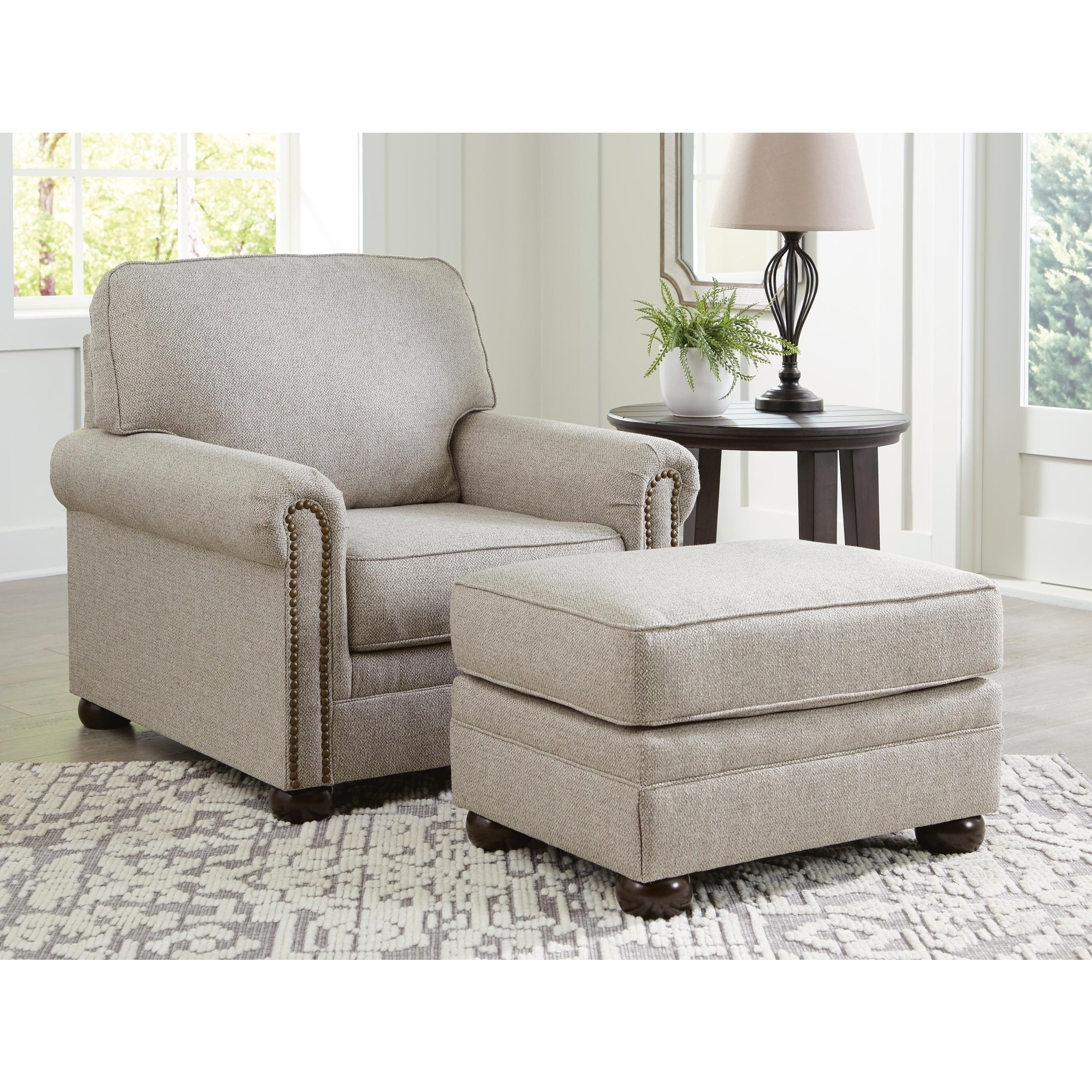 Signature Design by Ashley Gaelon Beige 2-Piece Upholstery Package - 38" W x 41" D x 39" H