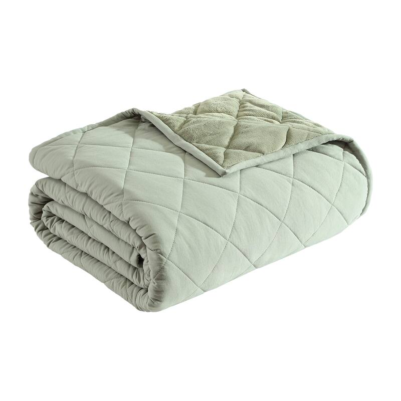 Eddie Bauer Classic Soft Solid Reversible Blanket
