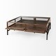 preview thumbnail 39 of 43, Arelius Light Brown Solid Wood w/ Black Iron Base Square Display Coffee Table