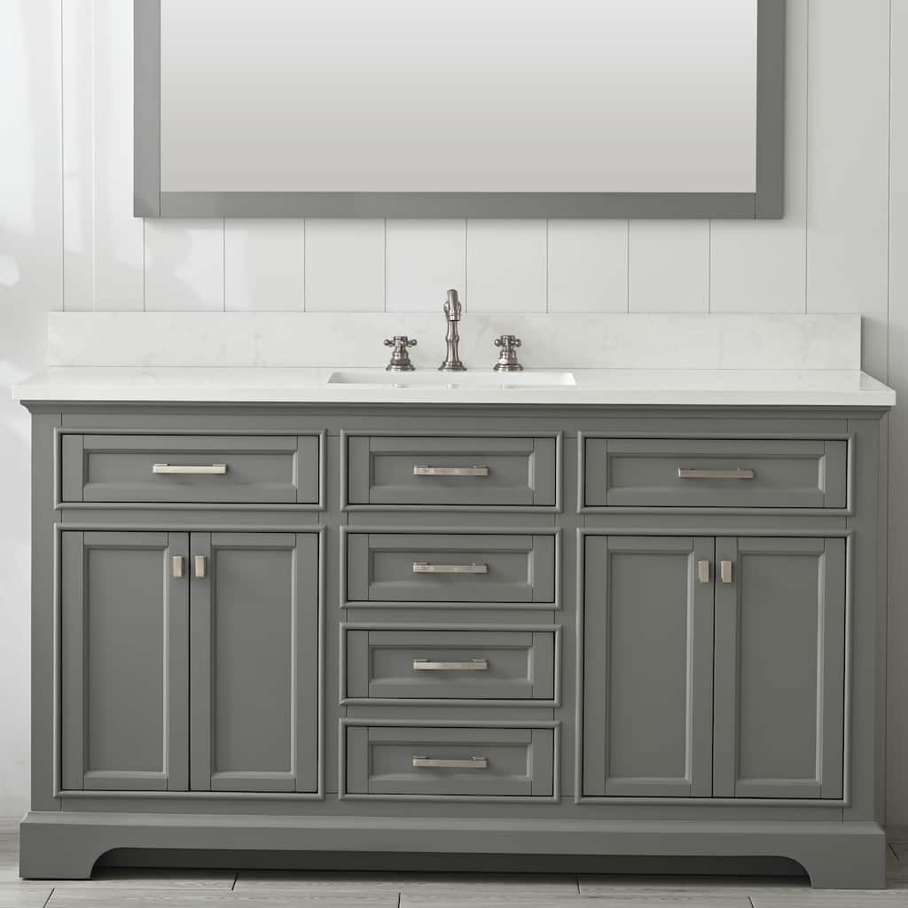 Design Element Milano 60" Gray Vanity