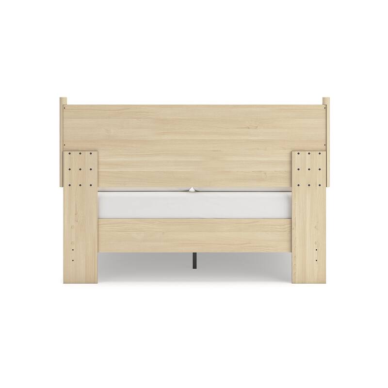 Signature Design by Ashley Cabinella Beige Platform Panel Bed