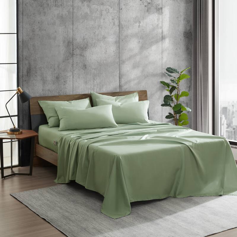 Cole Solution Recyled Polyester Solid Bonus Sheet Set On Sale