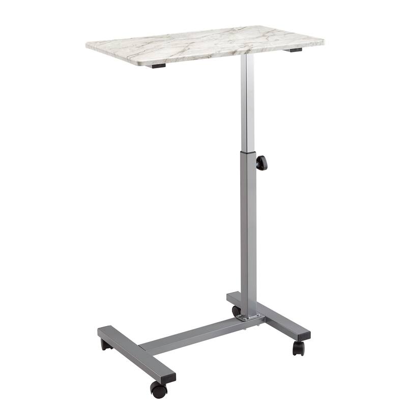 airLIFT 23.6" Overbed Height Adjustable Mobile Side Table Cart