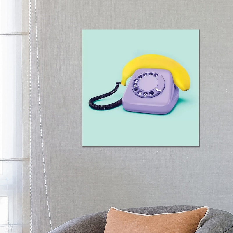 iCanvas "Hello Banana" by Paul Fuentes Canvas Print - 26x26x1.5