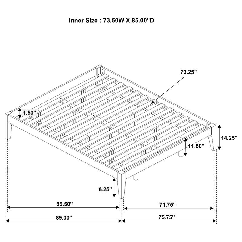 Hounslow Transitional Universal Platform Bed