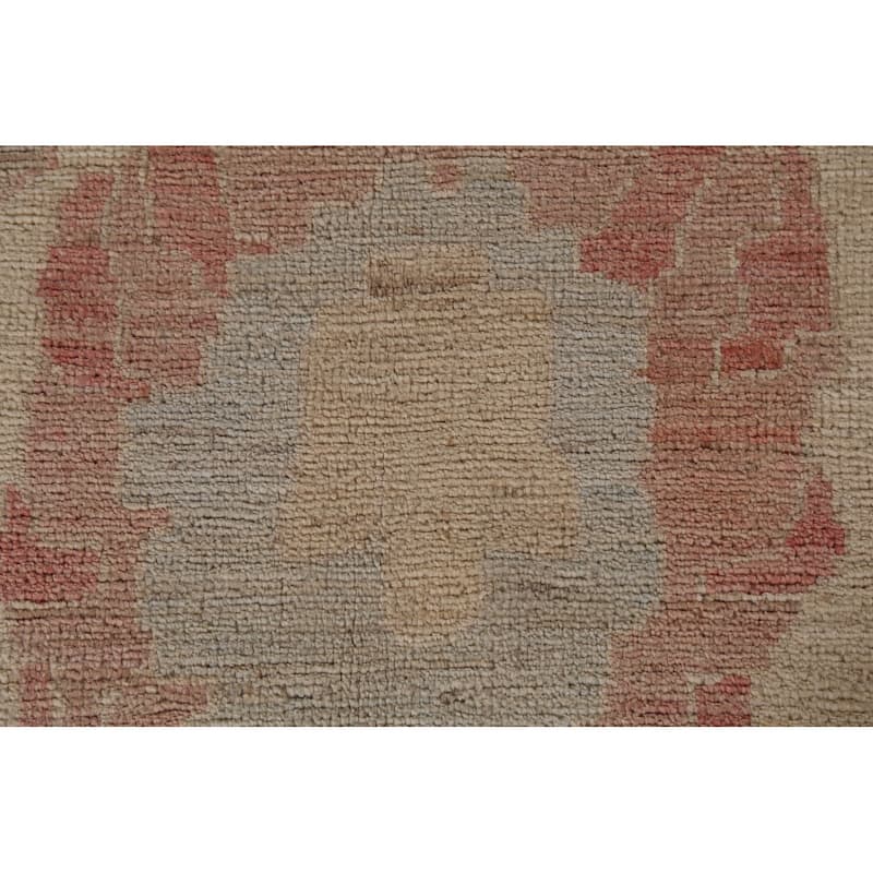 Vegetable Dye Oushak Turkish Square Area Rug Handmade Wool Carpet - 10'1"x 9'8"