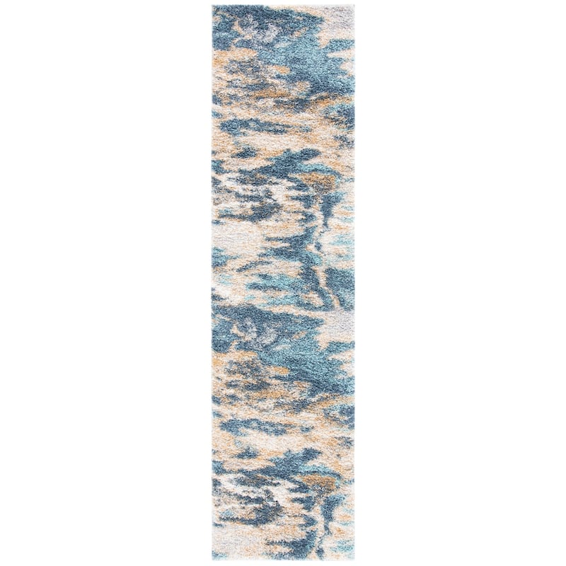SAFAVIEH Calista Shag Azucena Abstract 1-inch Thick Rug