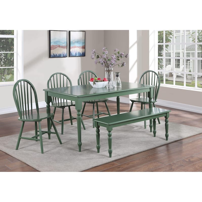 Carolina Dining Bench - Green