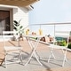 preview thumbnail 6 of 7, 3 Piece Folding Bistro Table and Chairs Set