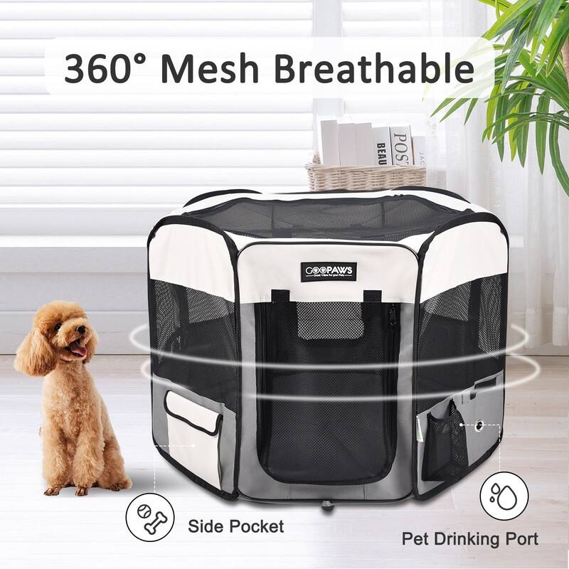 Jespet Soft-Sided Folding Dog & Cat Playpen