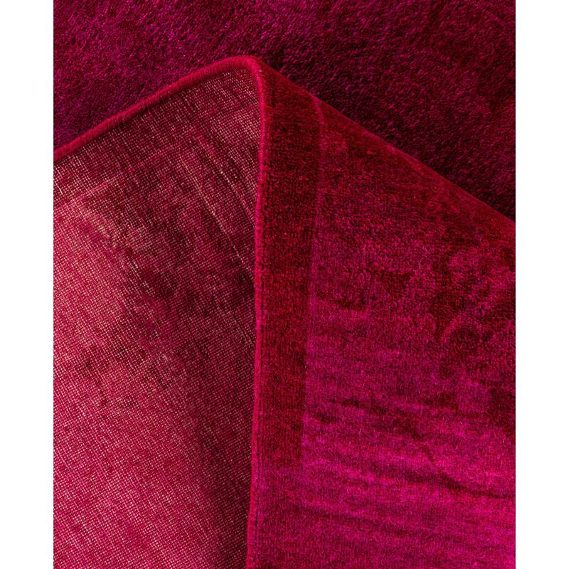 Overdyed One-of-a-Kind Hand-Knotted Area Rug - Pink - 8' 2" x 10' 6"