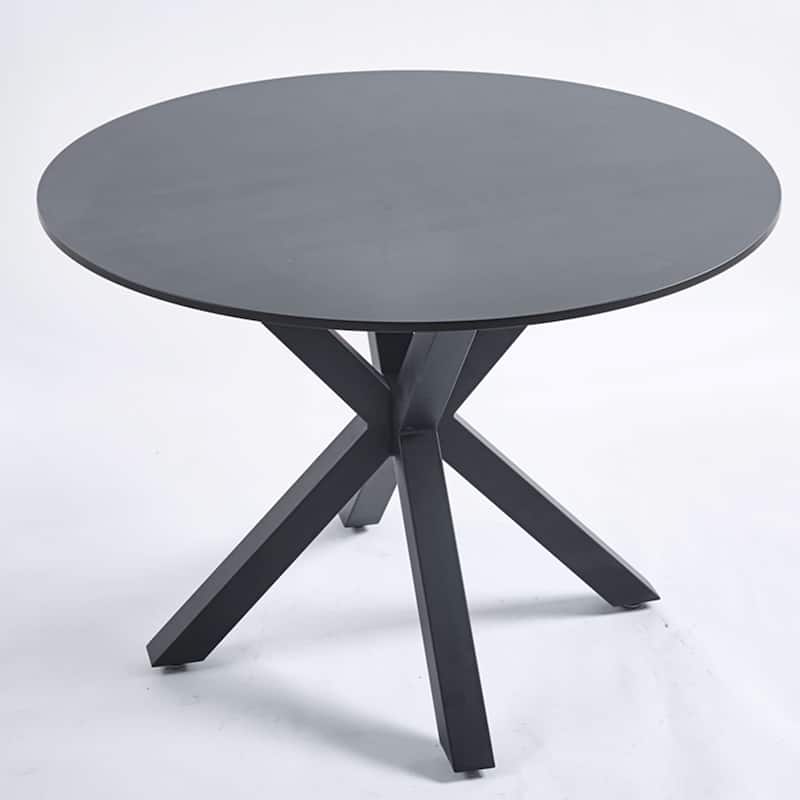 Round Mid-century Dining Table for 4-6 people With Pedestal Base