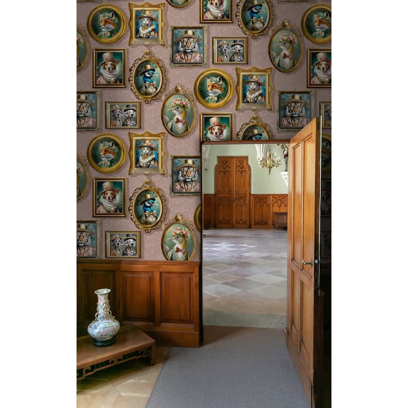 Regal Framed Beasts Non-Pasted Wallpaper – 396in. x 21in. – Covers 56 square feet