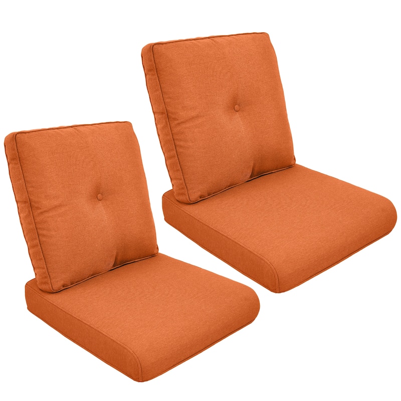 Gymojoy Pillow and Cushion Set Deep Seat Indoor/Outdoor - 25" x 22" x 4"