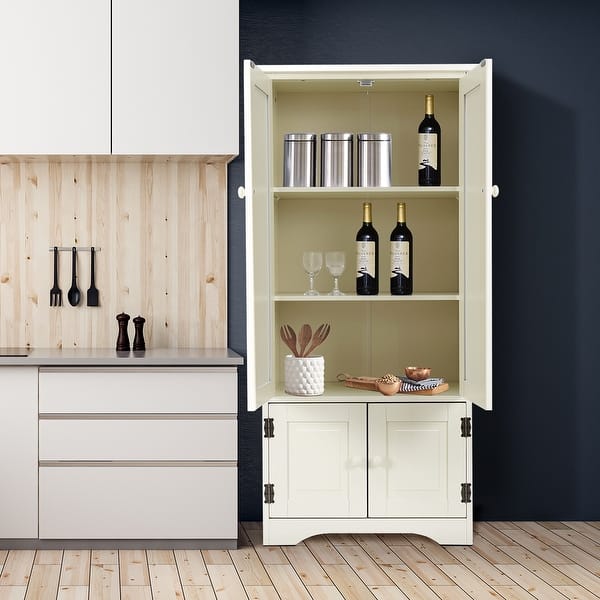 Accent Storage Floor Cabinet With Adjustable Shelves On Sale Overstock 31052518