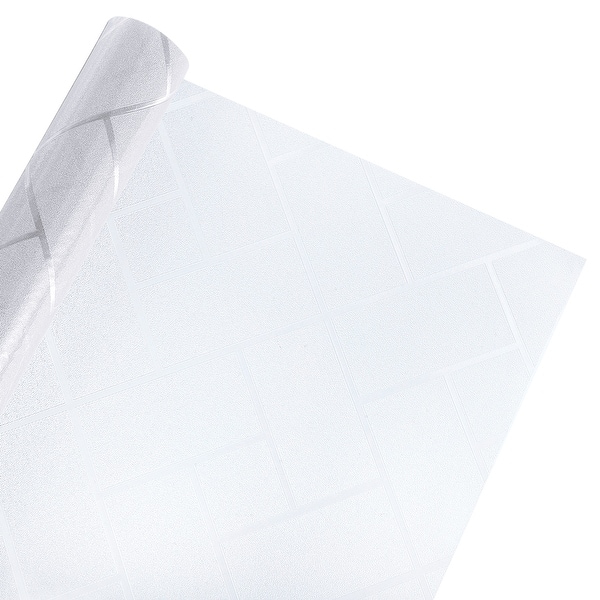 slide 2 of 8, Window Privacy Film, Non-Adhesive Static Window Clings, White