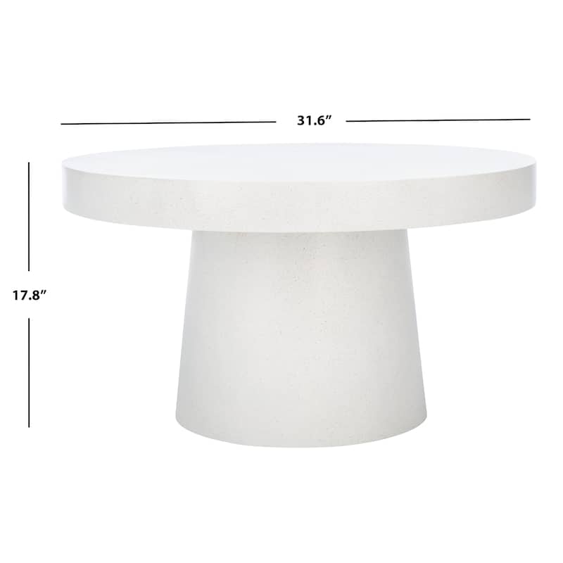 SAFAVIEH Jaria Paper Mache Round Coffee Table - 31.6" W x 31.6" L x 17.8" H