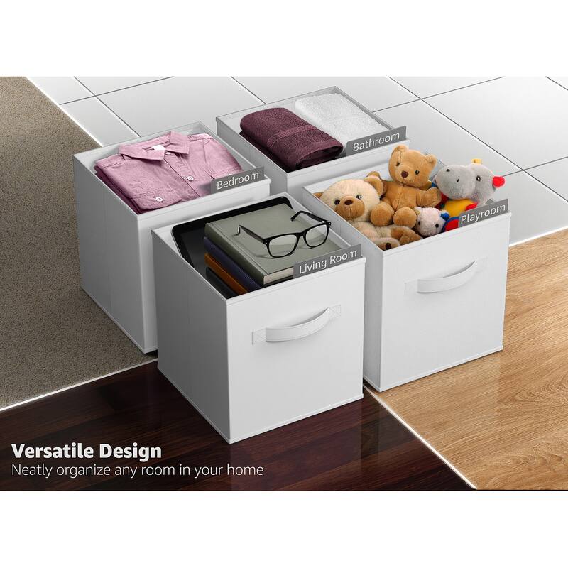 Sorbus 11" Foldable Storage Cube Basket Lightweight Organization Solutions - Single Pack - 11" x 10.5 x 10.5