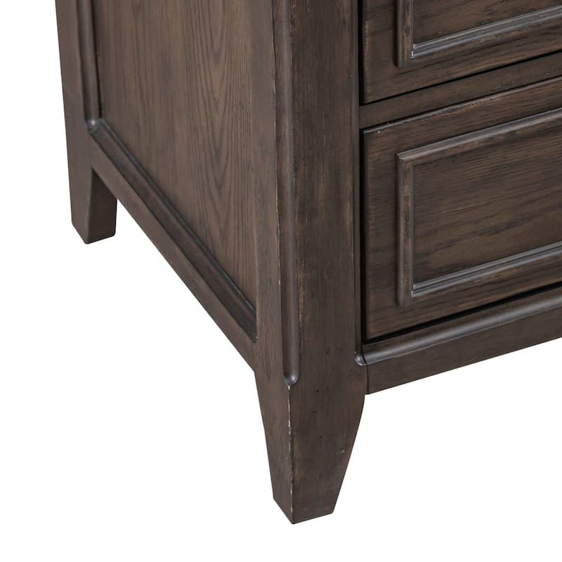 Liberty Furniture Paradise Valley California King Upholstered Bed, Dresser & Mirror, Chest, Night Stand