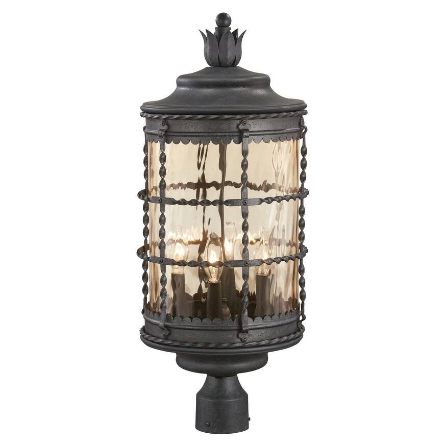 The Great Outdoors 4 Light Post Light from the Mallorca Collection