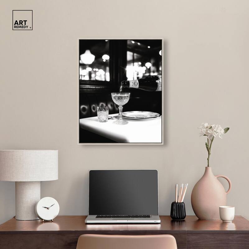 Sparkling in Monochrome II Canvas by Art Remedy