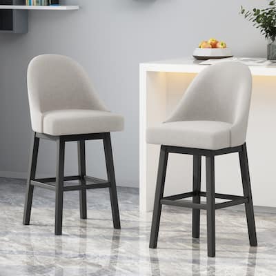 Boyd Swivel Bar Stool (Set of 2) by Christopher Knight Home
