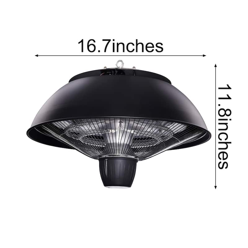 Electric Patio Heater, Outdoor Hanging Infrared patio heater - N/A