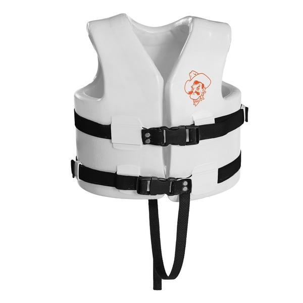 23" White NCAA Oklahoma State Child's Xtra Small Life Vest - N/A