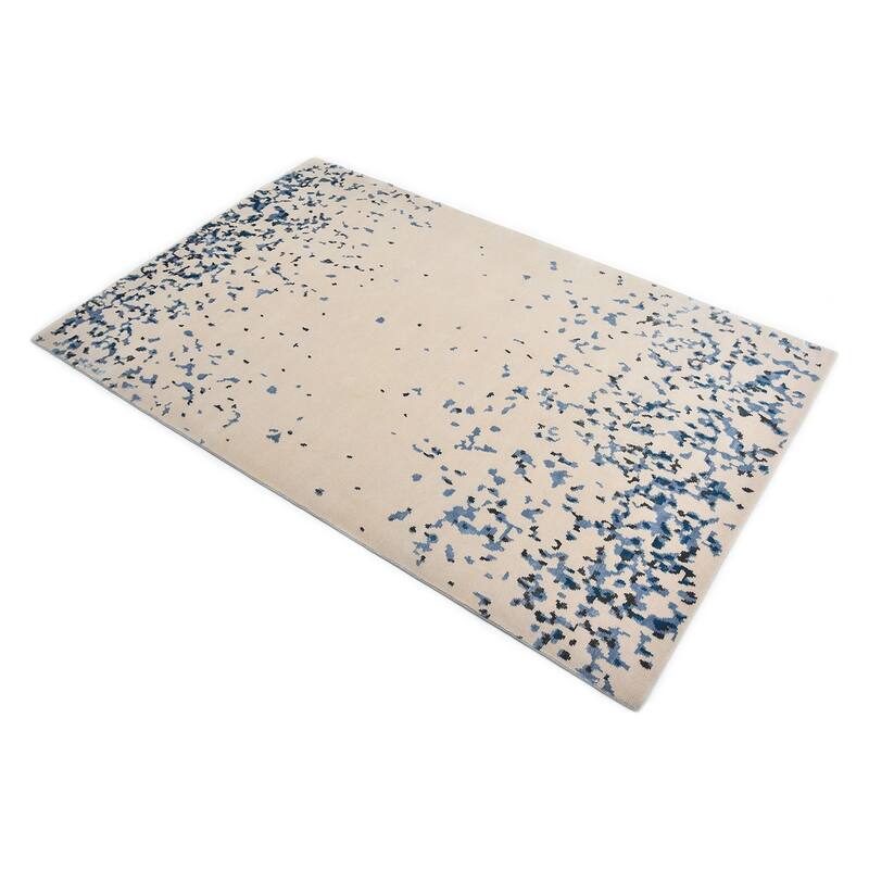 Overton Handmade Modern Contemporary Abstract Area Rug