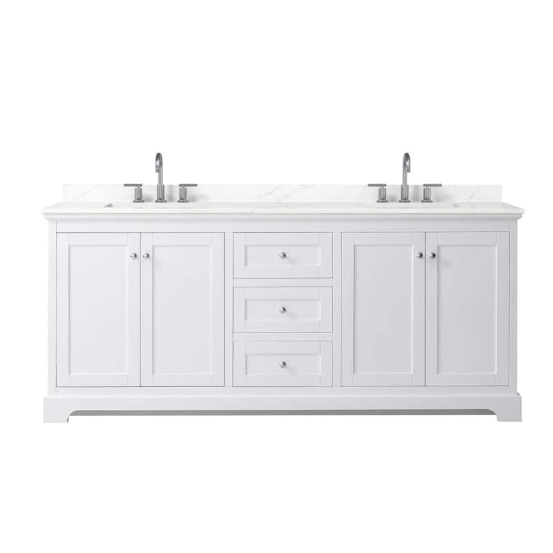 Wyndham Collection WCV232380D-QTZ-US3MXX Avery 80" Free Standing