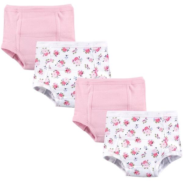 slide 1 of 1, Luvable Friends Baby and Toddler Girl Cotton Training Pants, Floral, 12-18 Months - Floral 12-18 Months - Floral