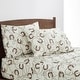 preview thumbnail 1 of 2, Tasha Polizzi for Paseo Road Pierre Equestrian 350 Thread Count Cotton Sateen Western Modern Rustic 4 Piece Sheet Set King