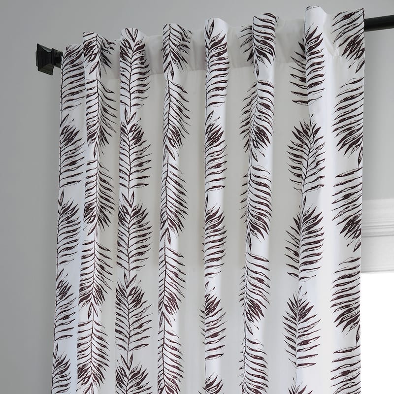 Exclusive Fabrics Sago Paisley Harmony Printed Cotton Room Darkening Curtains (1 Panel)